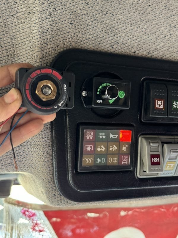 BMC Tuğra ve Profesyonel kabin içi Webasto Air Top uyumlu yeşil ışıklı TSPW uyku modlu analog çevirmeli ısı ayar potansiyometresi montajı