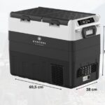 Evacool Germany EVA 55 AX çift kapak çift kontrol araç içi buzdolabı