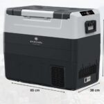 EVACOOL GERMANY EVA55A TEK KAPAK ÇİFT BÖLME ARAÇ İÇİ BUZDOLABI