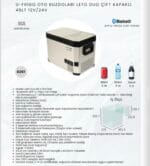 U FRİGO OTO BUZDOLABI LETO DUO ÇİFT KAPAKLI 45LT - Görsel 3