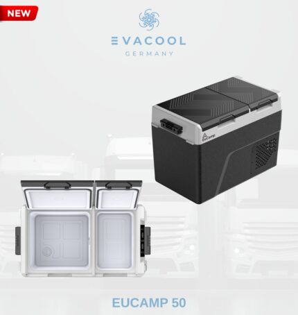 EVACOOL EU CAMP 50LT Çift Kapak Taşınabilir Buzdolabı Dondurucu